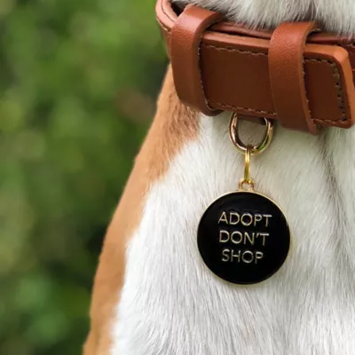 Product Two Tails Pet Company 'Adopt Don't Shop' Pet ID Tag