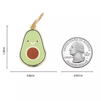 Product Two Tails Pet Company Avacado Pet ID Tag