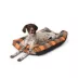 Thrills & Chills® Orange Plaid Gusset-Style Pillow Dog Bed image thumbnail 1