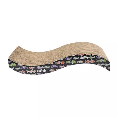 Product Thrills & Chills® Bones Wavy Scratcher Corrugate Cat Toy