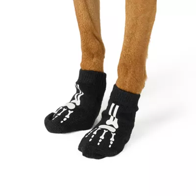 Product Thrills & Chills® Glow in the Dark Skeleton Socks