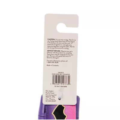 Product Thrills & Chills® Adjustable Bat Dog Collar