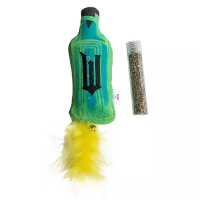 Product Wicked Green Elixir Bottle Plush Cat Toy - Refillable 8"