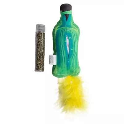 Product Wicked Green Elixir Bottle Plush Cat Toy - Refillable 8"