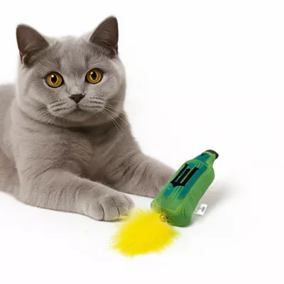 Product Wicked Green Elixir Bottle Plush Cat Toy - Refillable 8"