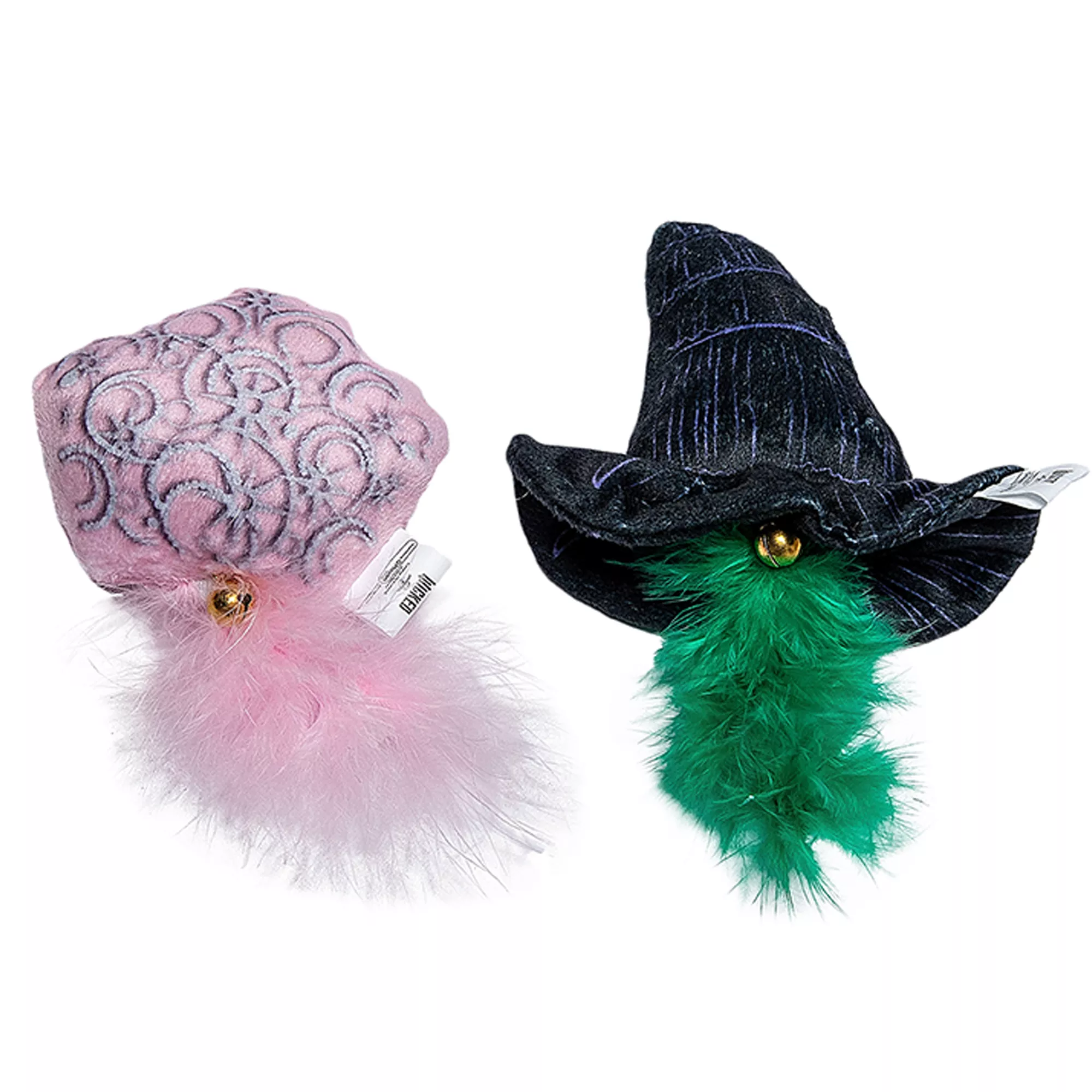 Wicked Hat and Tiara Plush Cat Toys, 2 Pack