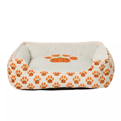 Product Thrills & Chills® Cuddler Pumpkin Paws Spooky Cuddler Bed - Orange, White & Green