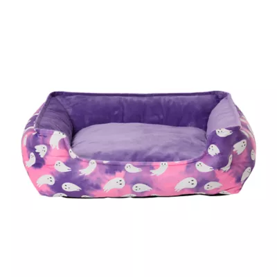 Product Thrills & Chills® Spooky Ghost Cuddler Style Pillow Dog Bed
