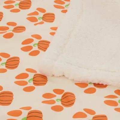 Product Thrills & Chills® Pumpkin Paws Cozy Throw Pet Blanket
