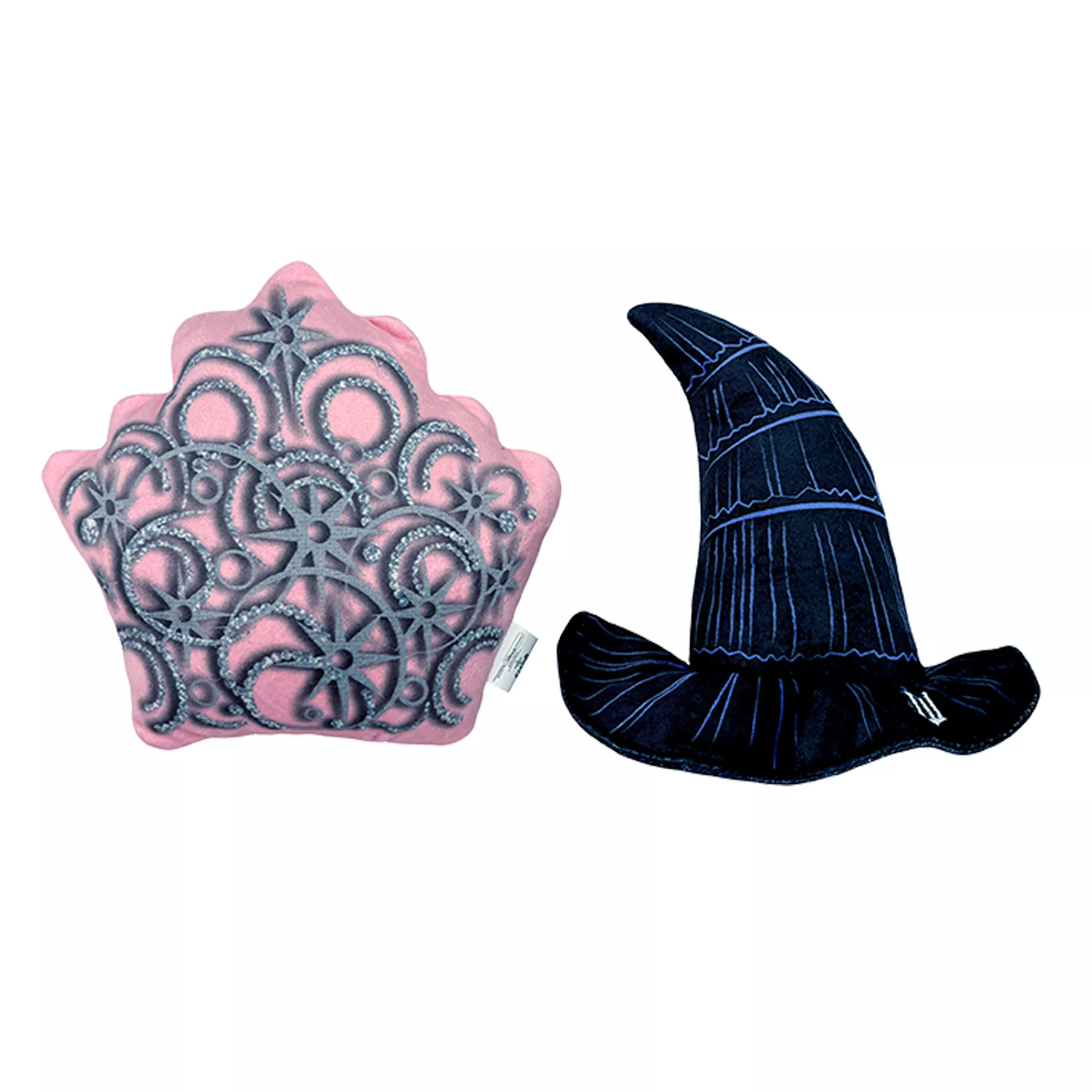 Wicked Tiara & Hat Plush Dog Toys, 2 Pack