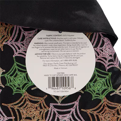 Product Thrills & Chills® Spider Web Cape