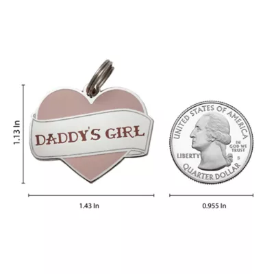 Product Two Tails Pet Company 'Daddy's Girl' Pet ID Tag