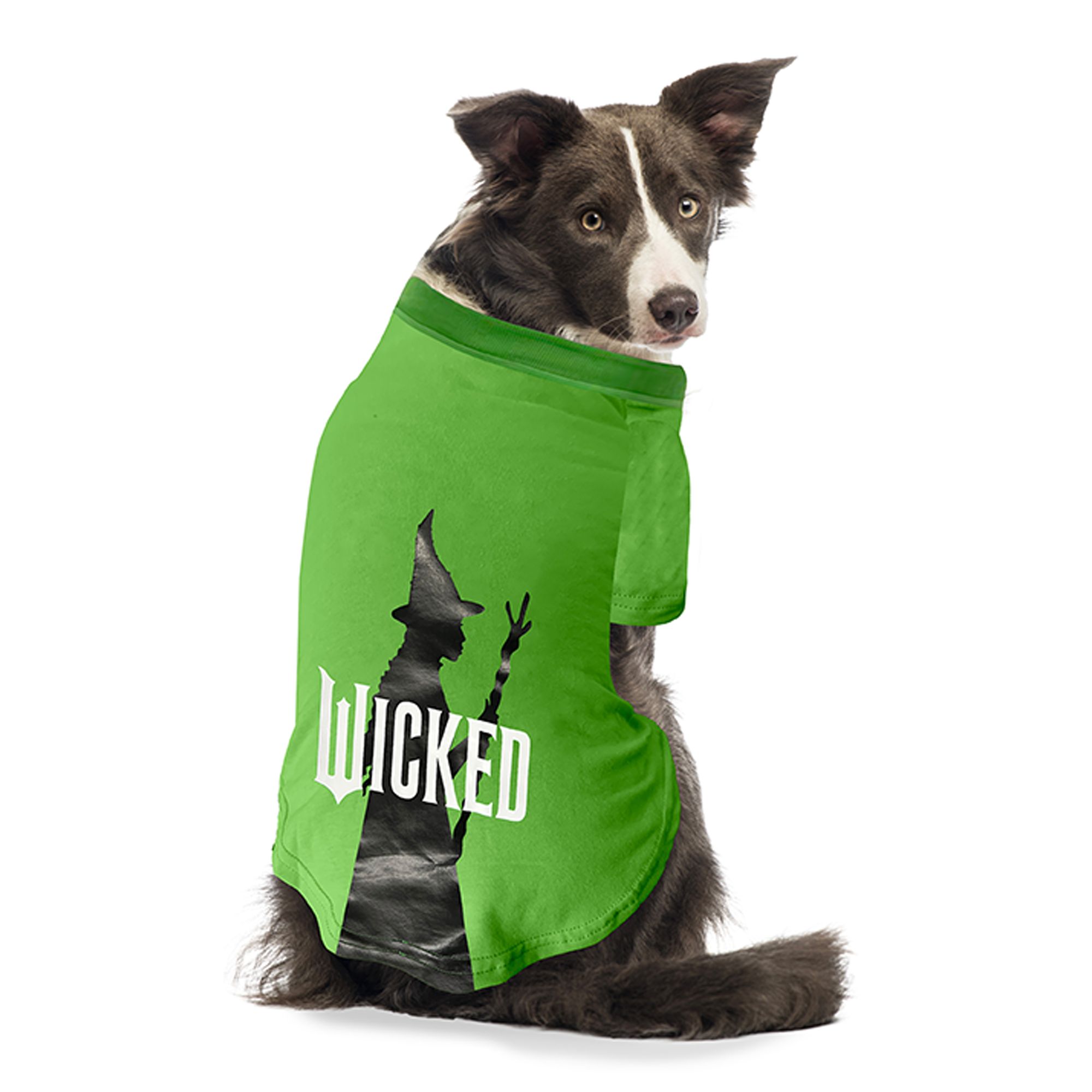 Wicked Green Tee Witch Silhouette