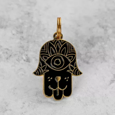 Product Two Tails Pet Company 'Hamsa' Pet ID Tag