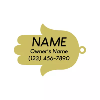 Product Two Tails Pet Company 'Hamsa' Pet ID Tag