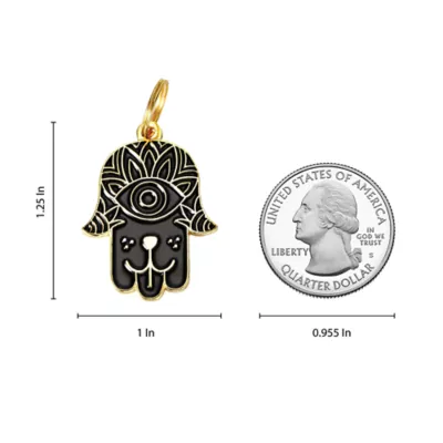 Product Two Tails Pet Company 'Hamsa' Pet ID Tag