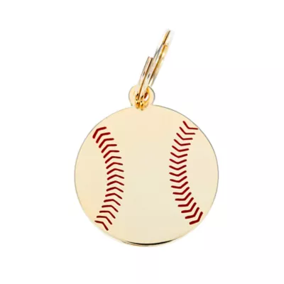 Product Two Tails Pet Company Baseball Pet ID Tag