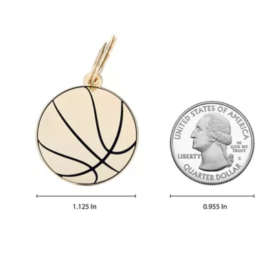Product Two Tails Pet Company Basketball Pet ID Tag