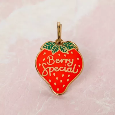 Product Two Tails Pet Company Berry Special Pet ID Tag