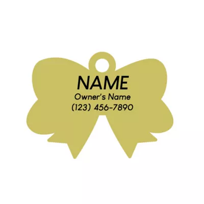 Product Two Tails Pet Company Bow Pet ID Tag