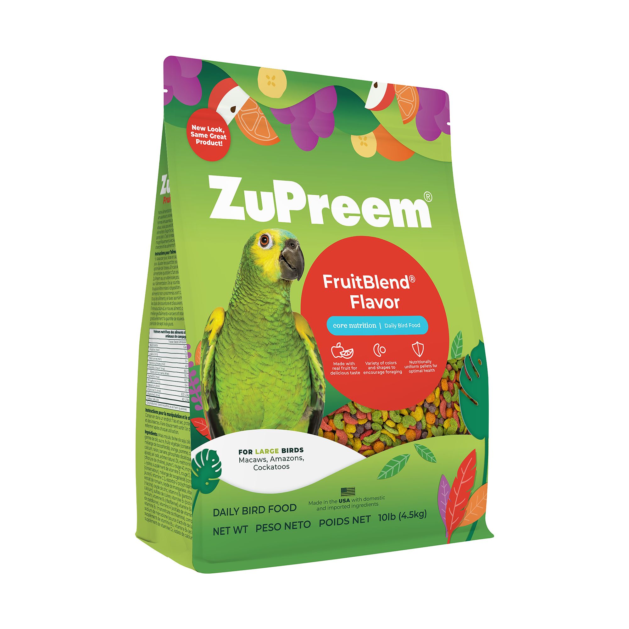 ZuPreem FruitBlend for Large Birds - Fruit-Flavored Pellets - thumbnail 4