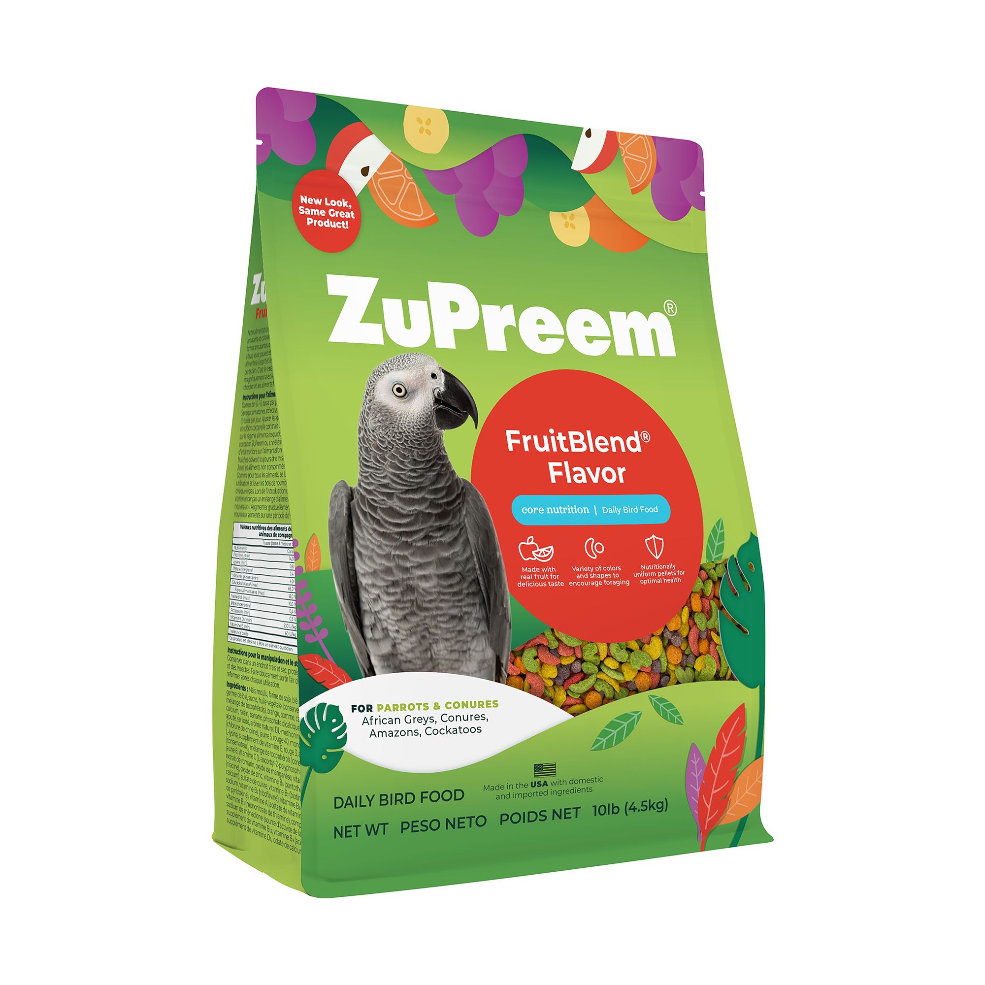 ZuPreem FruitBlend for Medium and Large Birds - Fruit-Flavored Pellets - thumbnail 4