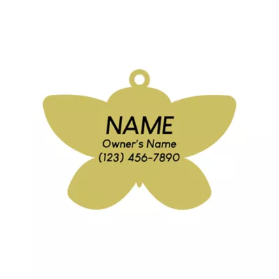 Product Two Tails Pet Company Butterfly Pet ID Tag
