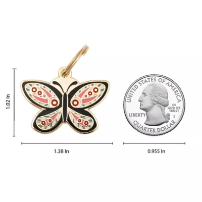 Product Two Tails Pet Company Butterfly Pet ID Tag