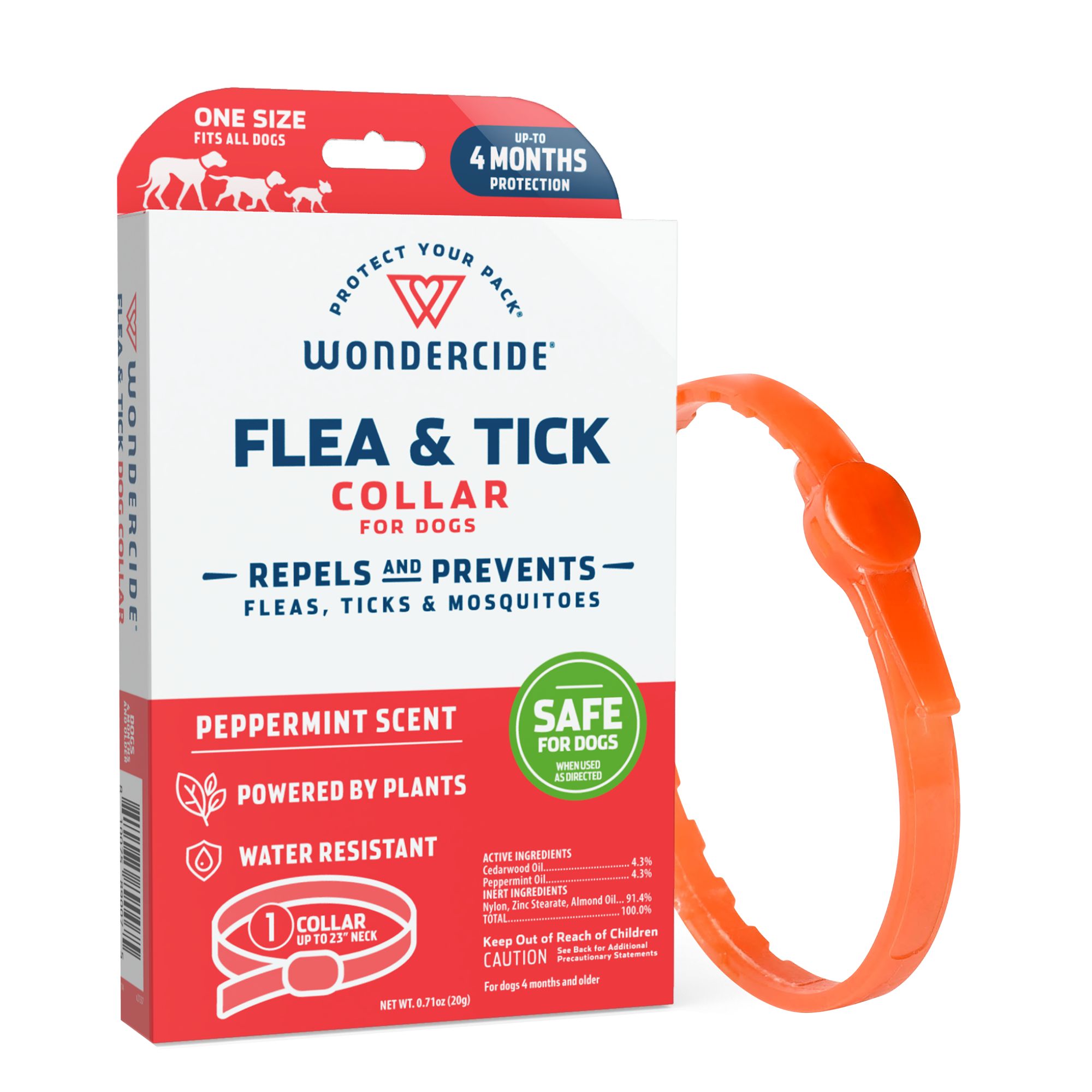 Wondercide Dog Natural Flea & Tick Peppermint Collar
