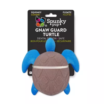 Product Spunky Pup Gnaw Guard Turtle Squeaker Floating Dog Toy