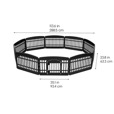 Product IRIS, Exercise 10-Panel Pet Playpen with Door
