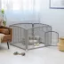 IRIS, 24-inch Exercise 4 & 8-Panel Pet & Dog Playpen with Door, Silver, Plastic image thumbnail 4