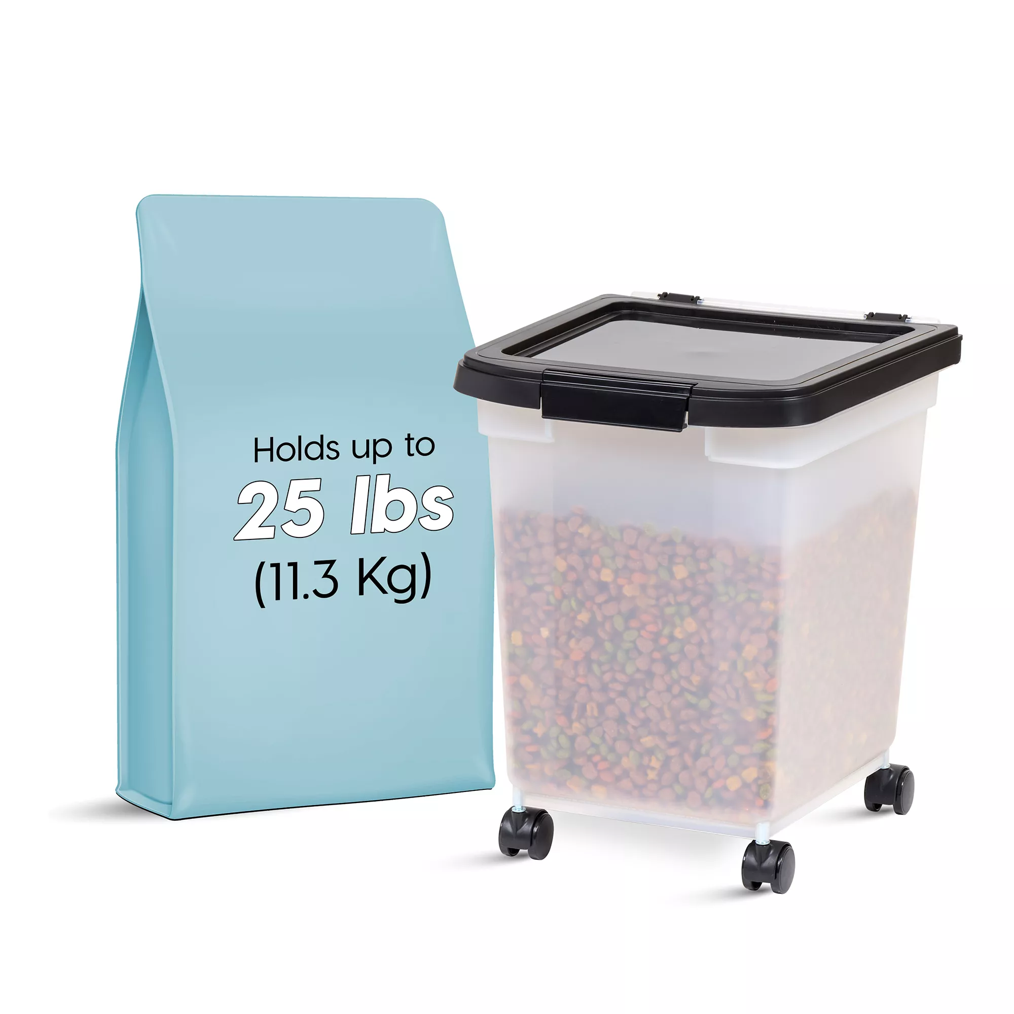 IRIS, 25 Lbs. Airtight Pet Food Container - Dog & Cat Food Storage Bin