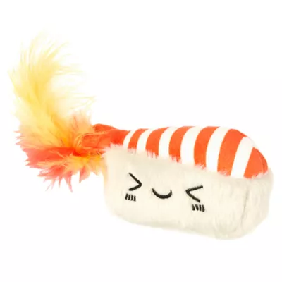 Product Meowland Sushi Catnip Plush w/ Feathers Cat Toy
