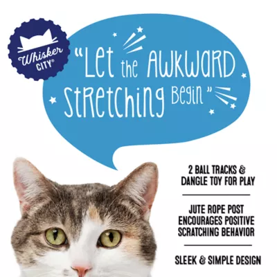 Product Whisker City® Scratching Post and Duo Ball Track