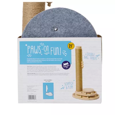 Product Whisker City® Scratching Post and Duo Ball Track
