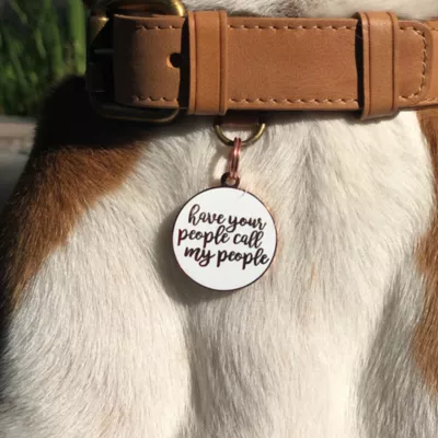 Product Two Tails Pet Company 'Have Your People Call My People' Pet ID Tag