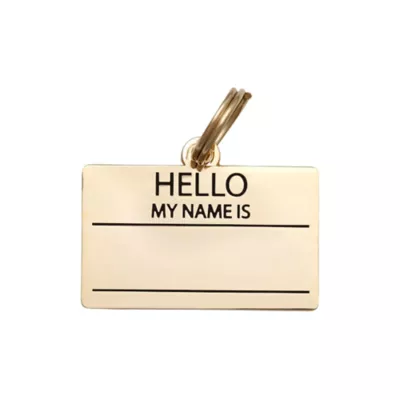 Product Two Tails Pet Company 'Hello My Name Is' Pet ID Tag