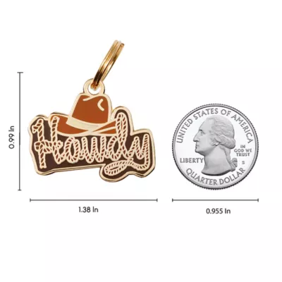 Product Two Tails Pet Company Howdy Pet ID Tag