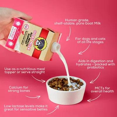 Product Brutus Bone Broth Goat Milk Gut Health Support All Life Stages Dog Food Topper - 16 fl oz