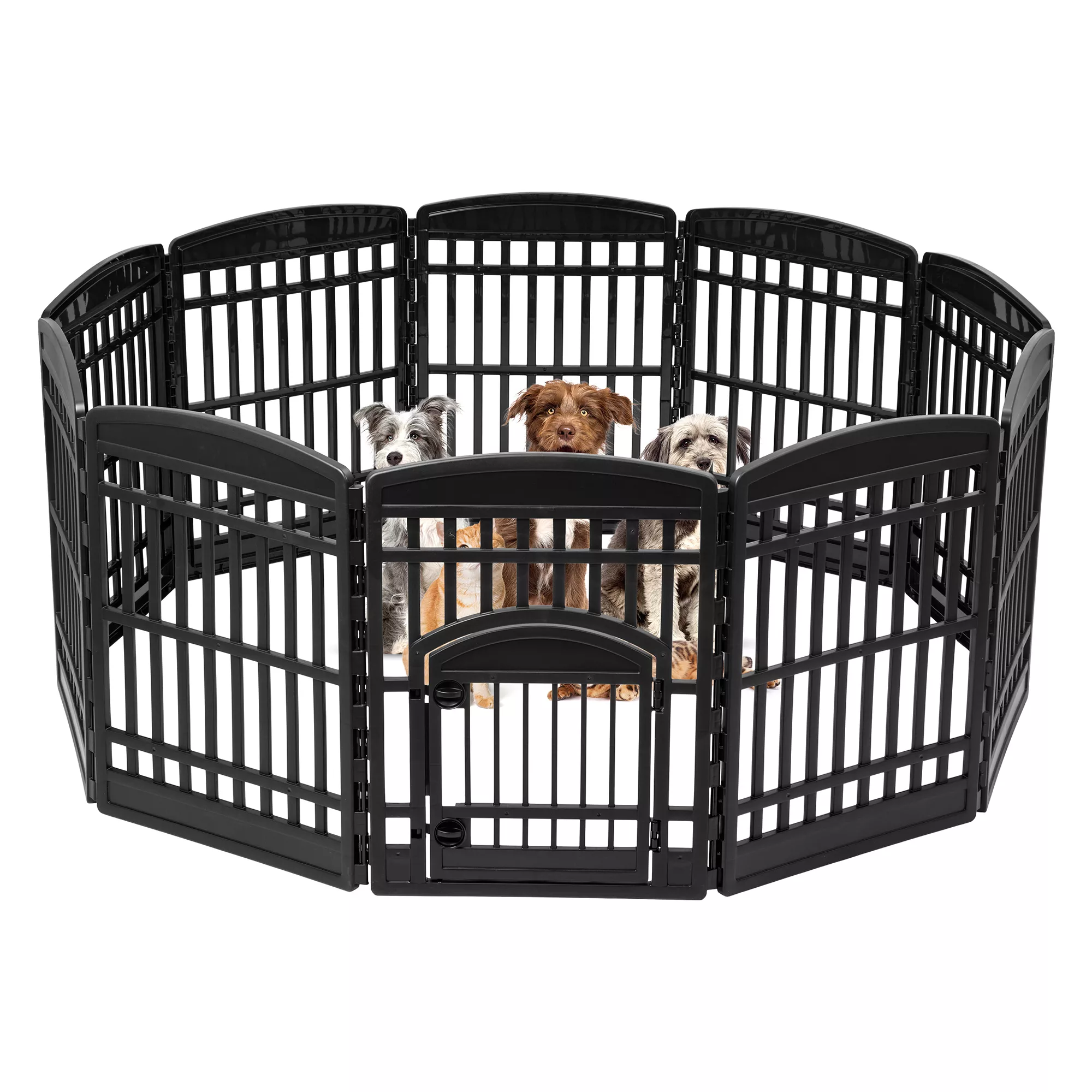 IRIS, Exercise 10-Panel Pet Playpen with Door