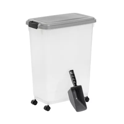 Product IRIS, 37.5 Lbs. Airtight Pet Food Container - Dog & Cat Food Storage Bin with Scoop