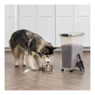 Product IRIS, 37.5 Lbs. Airtight Pet Food Container - Dog & Cat Food Storage Bin with Scoop