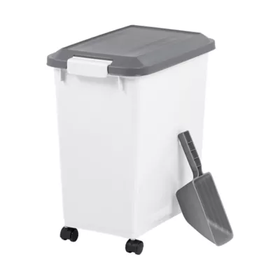 Product IRIS, Airtight Pet Food Container - Dog & Cat Food Storage Bin - Treat Box with Scoop