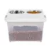 IRIS, 47 Lbs. Airtight Pet Food Container, Dog - Cat Food Storage Bin - Treat Box with Bowls image thumbnail 2