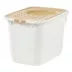 IRIS, Large Top Entry Cat Litter Box - Litter Catching Lid Enclosure, White/Beige image thumbnail 2