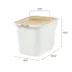 IRIS, Large Top Entry Cat Litter Box - Litter Catching Lid Enclosure, White/Beige image thumbnail 8