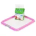 IRIS, Puppy Pee Pad Holder for Dog Potty Training, Holds Pads 19.33" L x 16.53" W x 1.18" H Pink image thumbnail 6