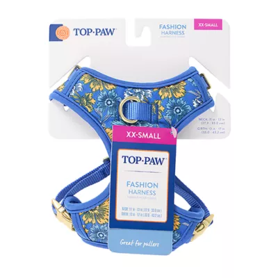 Product Top Paw® Blue Floral Harness