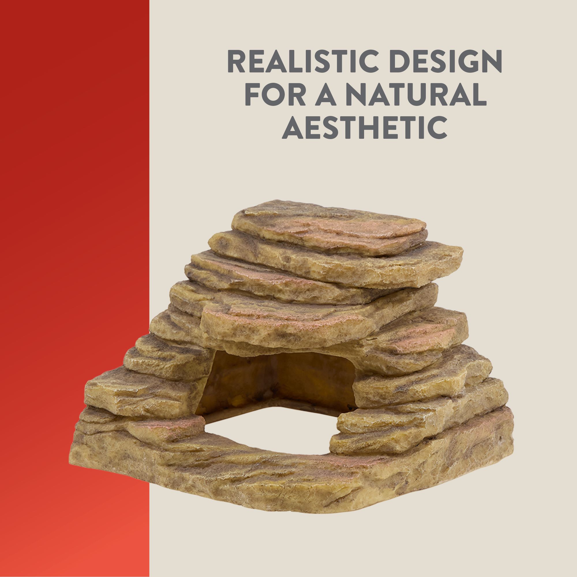 Thrive Desert Reptile Corner Hide - Reptile Hide Decor - thumbnail 5